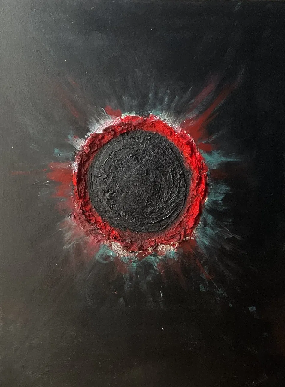 Painting with almost no lights above mid-grey
